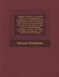 Couverture_English Grammar in Familiar Lectures