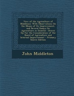 Couverture_View of the Agriculture of Middlesex
