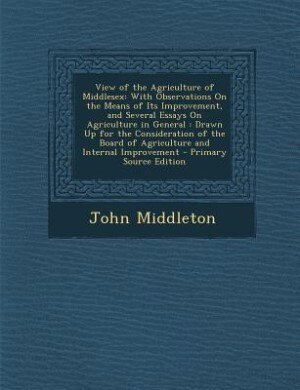 Couverture_View of the Agriculture of Middlesex