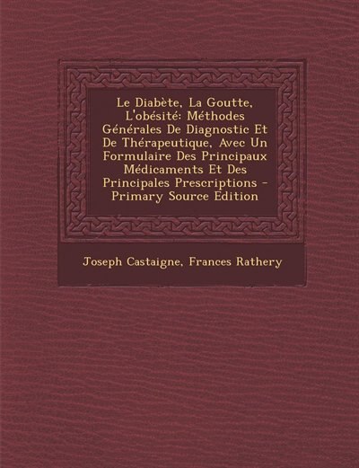 Couverture_Le Diabète, La Goutte, L'obésité