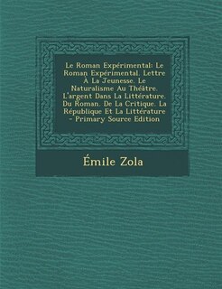 Front cover_Le Roman Expérimental