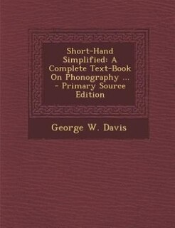 Couverture_Short-Hand Simplified