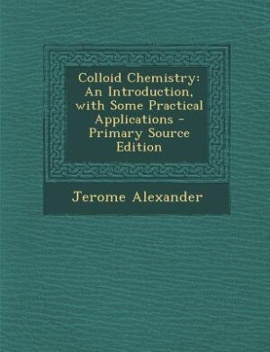 Couverture_Colloid Chemistry