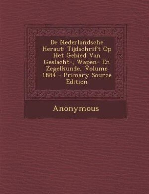 Front cover_De Nederlandsche Heraut