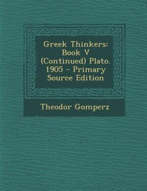 Front cover_Greek Thinkers