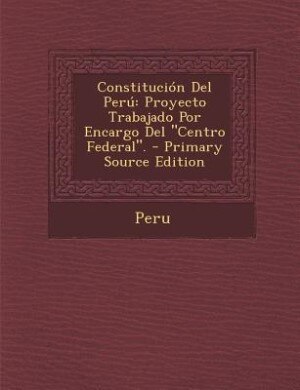 Couverture_Constitucion del Peru