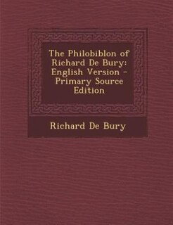 Front cover_The Philobiblon of Richard De Bury