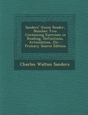 Couverture_Sanders' Union Reader, Number Two