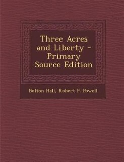 Front cover_Three Acres and Liberty