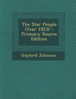 Front cover_The Star People (Year 1923)