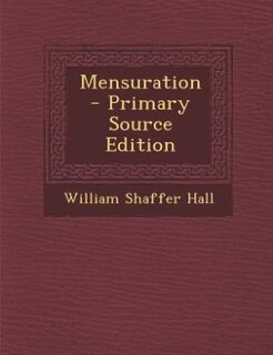 Couverture_Mensuration - Primary Source Edition