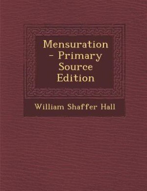 Couverture_Mensuration - Primary Source Edition