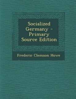 Couverture_Socialized Germany - Primary Source Edition