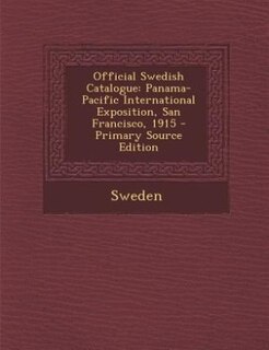 Front cover_Official Swedish Catalogue