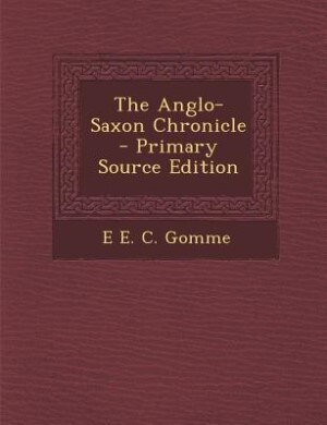 Couverture_The Anglo-Saxon Chronicle