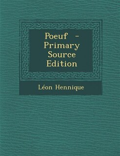 Front cover_Poeuf  - Primary Source Edition