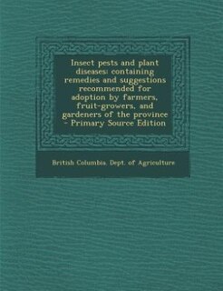 Couverture_Insect pests and plant diseases