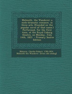 Front cover_Melmoth, the Wanderer