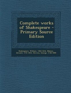 Couverture_Complete works of Shakespeare