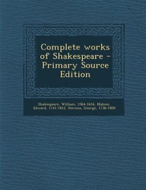 Couverture_Complete works of Shakespeare