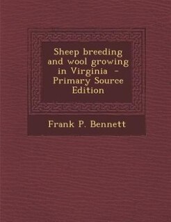 Front cover_Sheep breeding and wool growing in Virginia  - Primary Source Edition