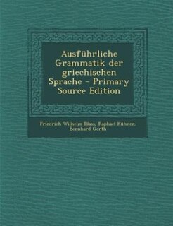 Front cover_Ausführliche Grammatik der griechischen Sprache