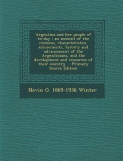 Front cover_Argentina and her people of to-day