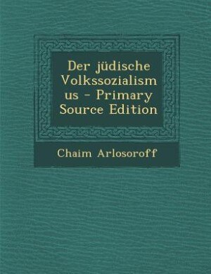 Front cover_Der jüdische Volkssozialismus - Primary Source Edition
