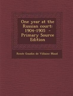 Front cover_One year at the Russian court