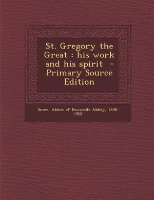 Front cover_St. Gregory the Great