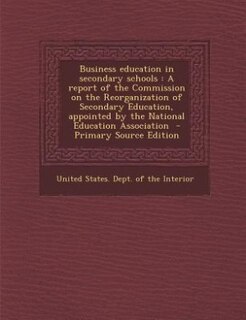 Front cover_Business education in secondary schools