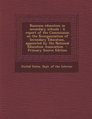 Front cover_Business education in secondary schools