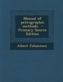 Front cover_Manual of petrographic methods