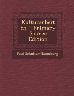 Couverture_Kulturarbeiten - Primary Source Edition