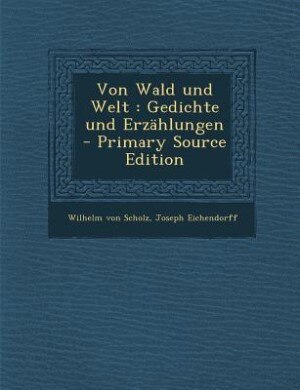 Couverture_Von Wald und Welt