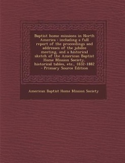 Front cover_Baptist home missions in North America