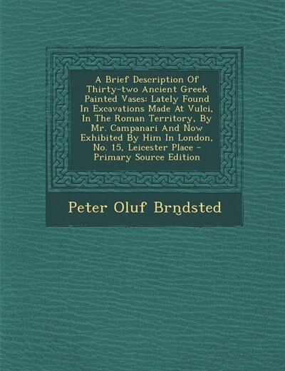 Front cover_A Brief Description Of Thirty-two Ancient Greek Painted Vases