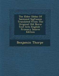 Couverture_The Elder Eddas Of Saemund Sigfusson Translated From The Original Old Norse Text Into English