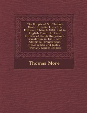 Couverture_The Utopia of Sir Thomas More
