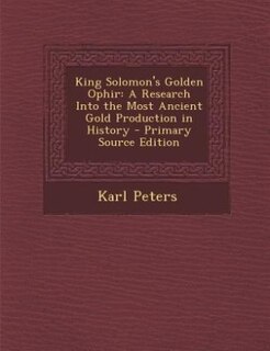 Couverture_King Solomon's Golden Ophir