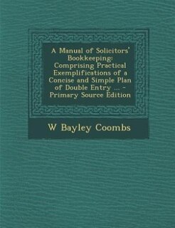 Front cover_A Manual of Solicitors' Bookkeeping