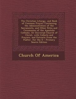 Couverture_The Christian Liturgy, and Book of Common Prayer