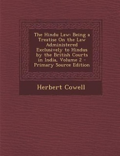 Front cover_The Hindu Law