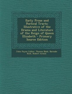 Front cover_Early Prose and Poetical Tracts