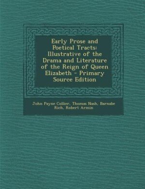 Front cover_Early Prose and Poetical Tracts