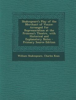 Couverture_Shakespeare's Play of the Merchant of Venice