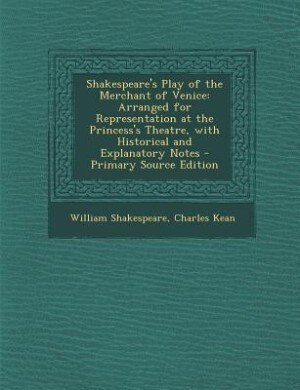 Couverture_Shakespeare's Play of the Merchant of Venice