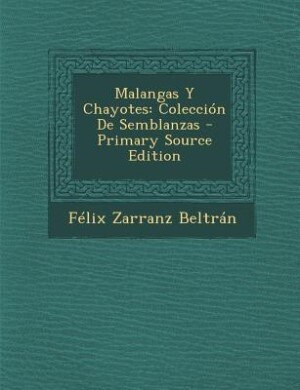 Front cover_Malangas Y Chayotes