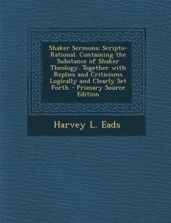 Front cover_Shaker Sermons
