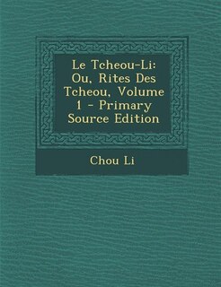 Couverture_Le Tcheou-Li